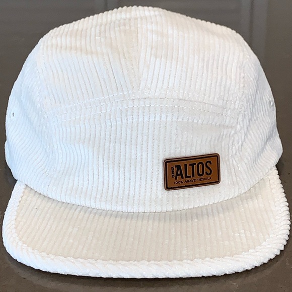 NWOT Olmeca Altos 100% Agave Tequila Cream Corduroy Strapback Baseball Cap - Picture 2 of 10